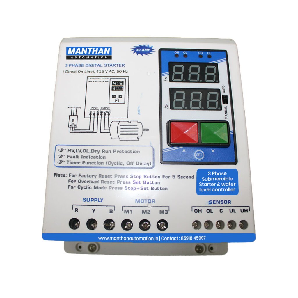 Water Level Controller And 3 Sensors Manthan Automation 9878